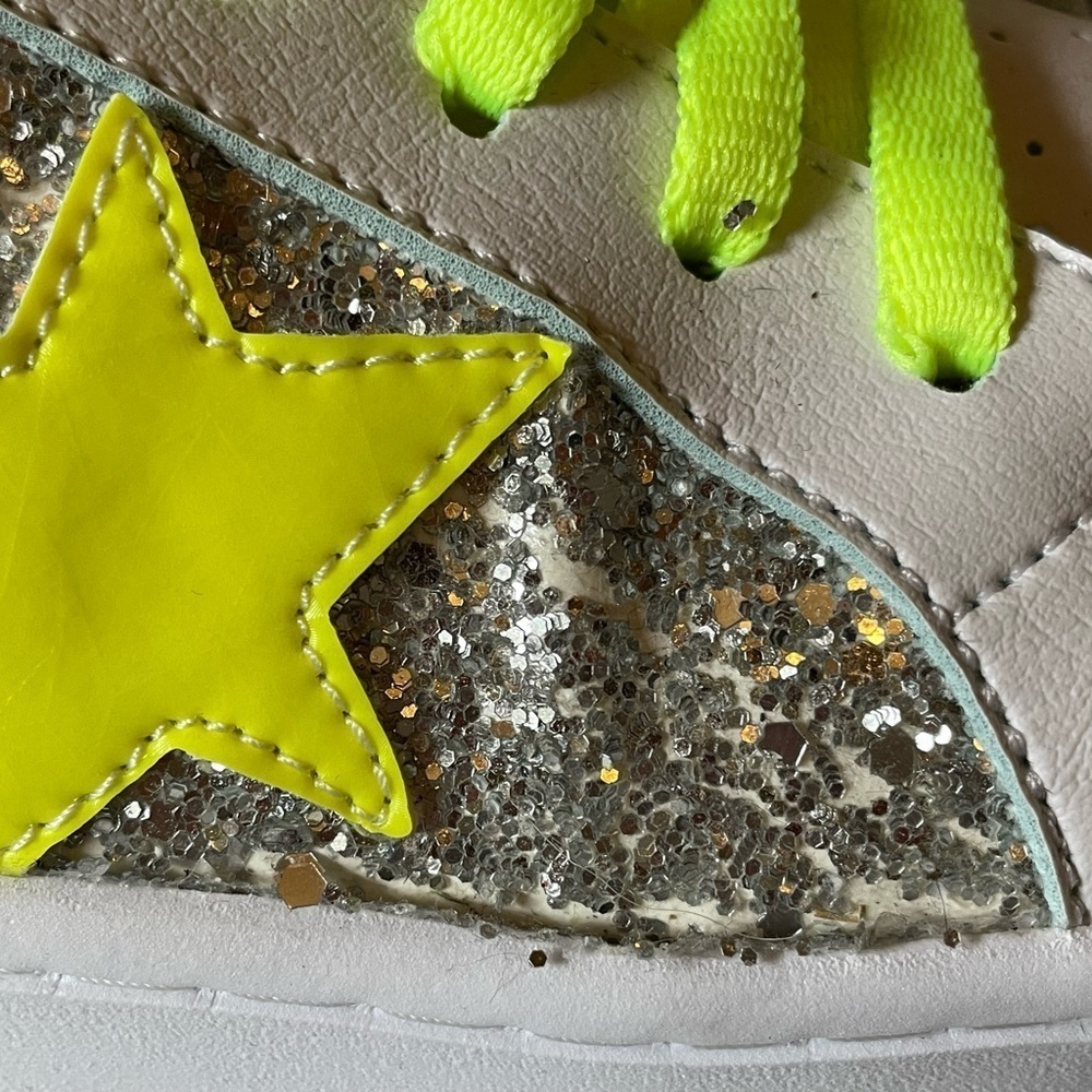 MKS white sneaker with stars and sparkle - Picture 9 of 11